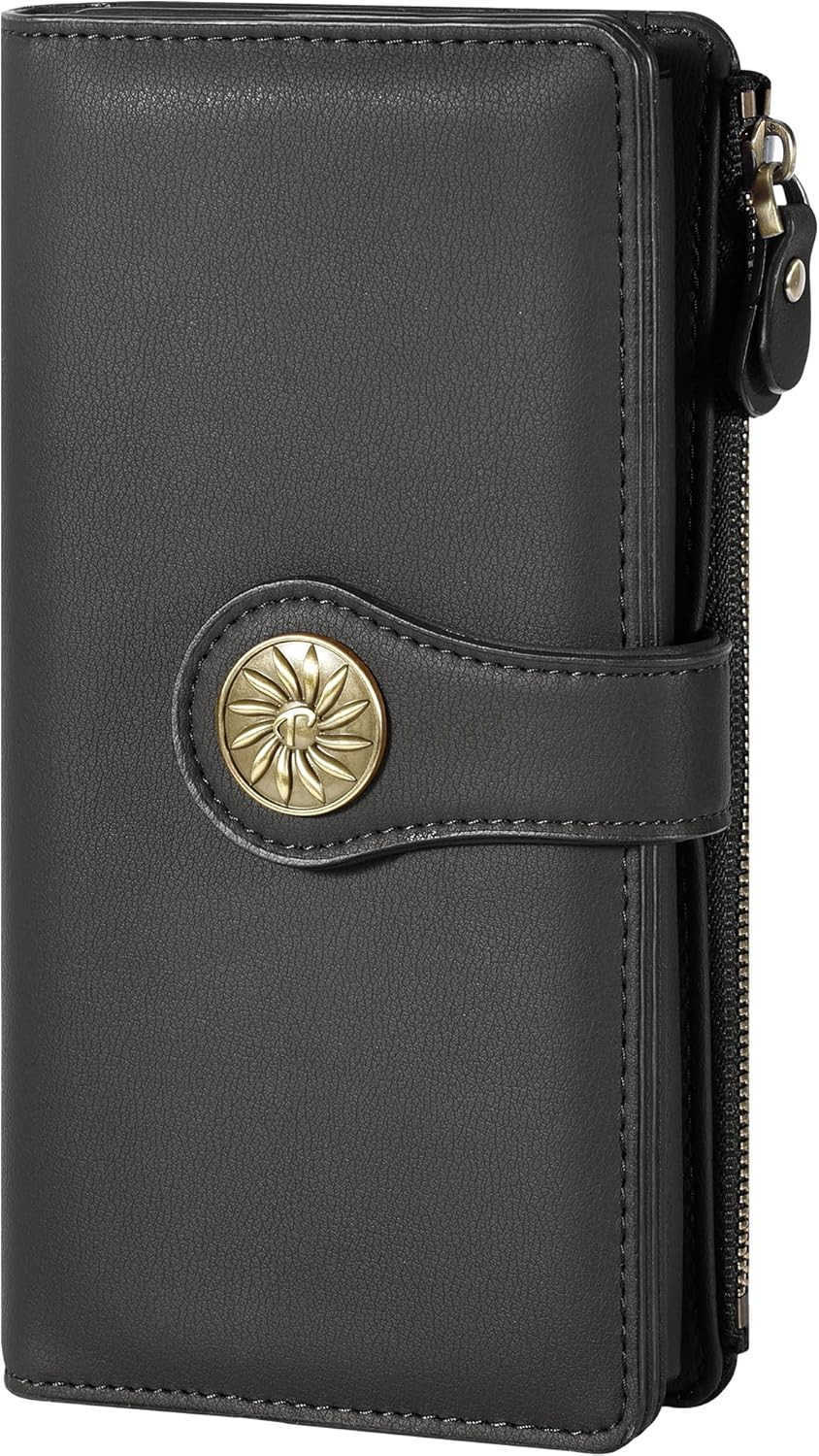 Womens Wallet RFID Blocking Trifold Clutch Large Capacity CARD Holder Travel PurseZ250910