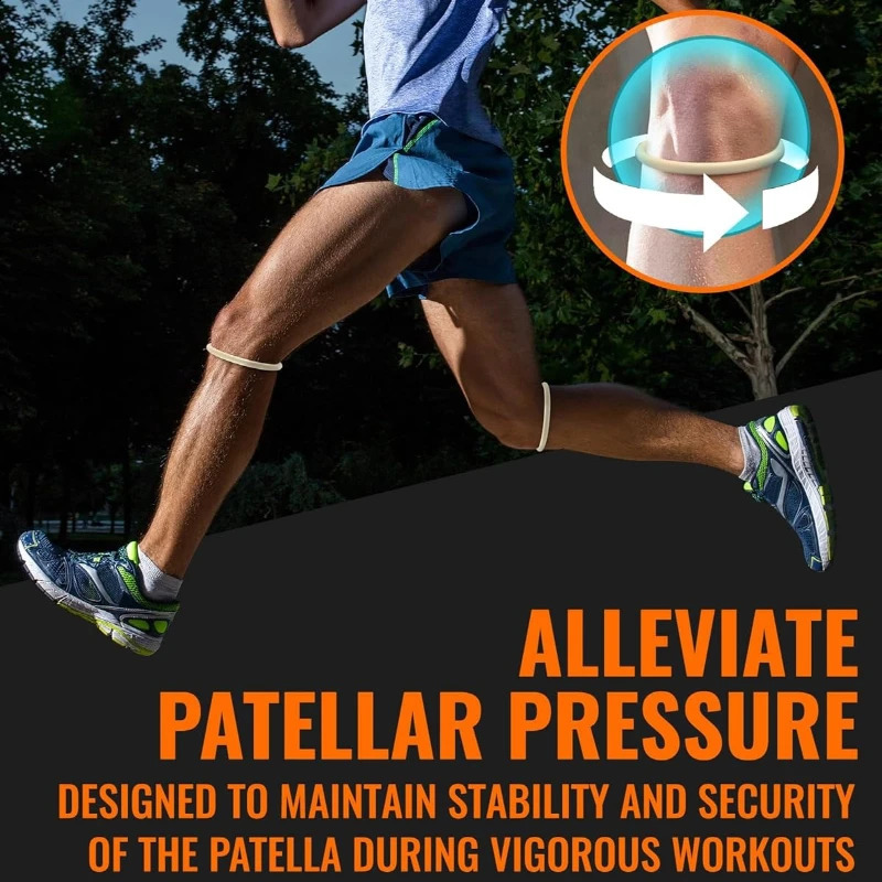 240PCS Knee Support Strap for Pain Relief Silicone Patella Stabilizer Band Tennis Running Brace Jumpers Protector 250909