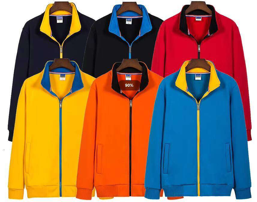 Embroidered Men's Cotton Fleece Hoodie Unique 3D Print Blank Design O-Neck Casual Zipper Sweatshirt