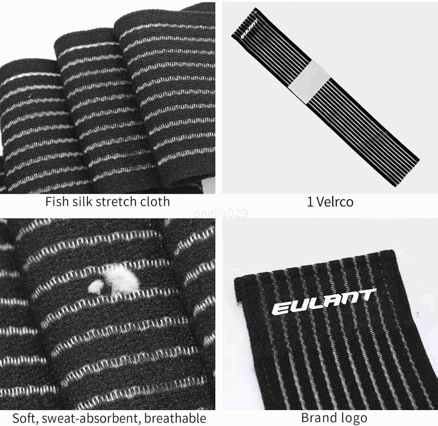 Wrist Support Brace 2 Pairs Adjustable Compression Wrist Wraps Wristbands for Carpal Tunnel Arthritis Tendonitis Weightlifting Tennis Basketball W2509