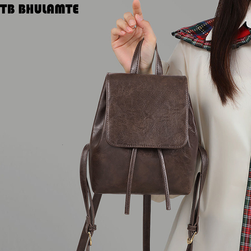 Free Shipping Designer Bag College Wind Backpack Luxury Bag 2025 Spring Summer New Backpack High-end Leather Double Shoulder Bag Small Backpack For Wo