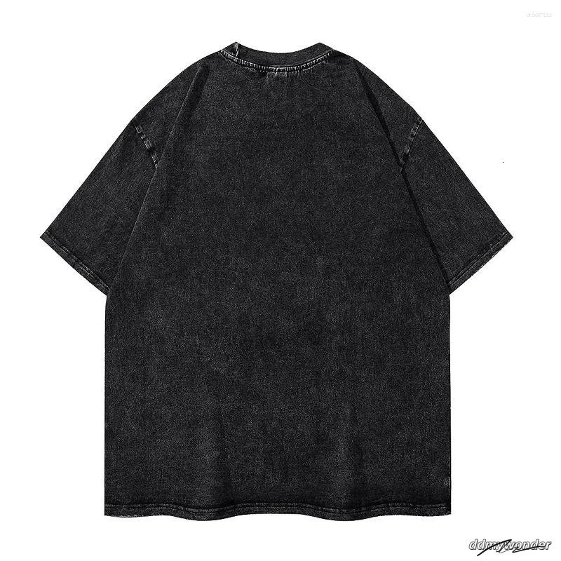Men's T Shirts Vintage Saw Movie Washed T-Shirt Men Women Horror Gothic Retro Cotton T-Shirts Beach O-Neck Fashion Tee Shirt Oversized