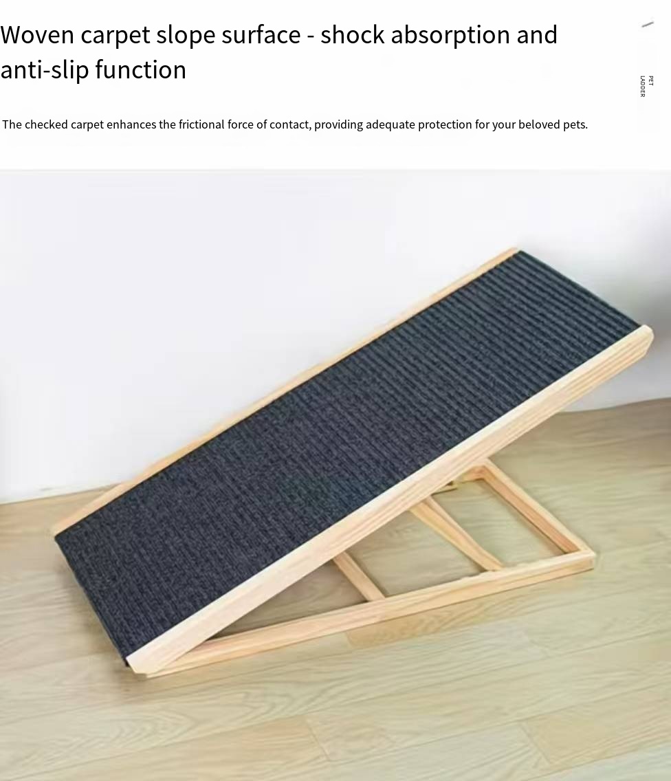Pet Stairs Dog Bed Slope with Armrest Bedside Sofa Small and Medium Dogs Special Ladder Foldable