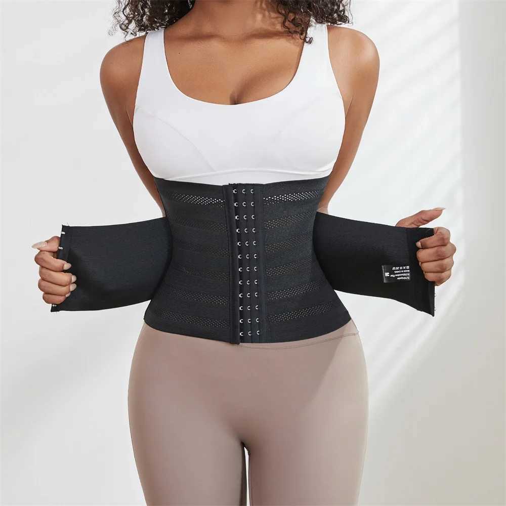 Women Waist Body Shaper Gym Fitness Tummy Control Shapewear Slimming Corset Double Belt W250910