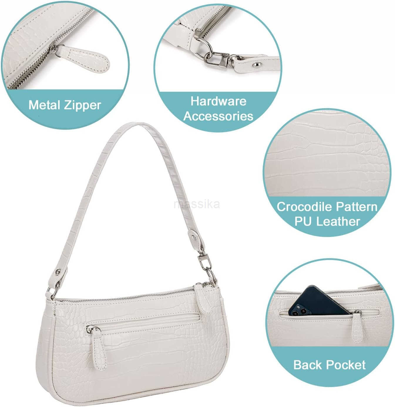 Small Purse for Women Retro Classic Tote HandBag Shoulder Bags Clutch Purse M250910