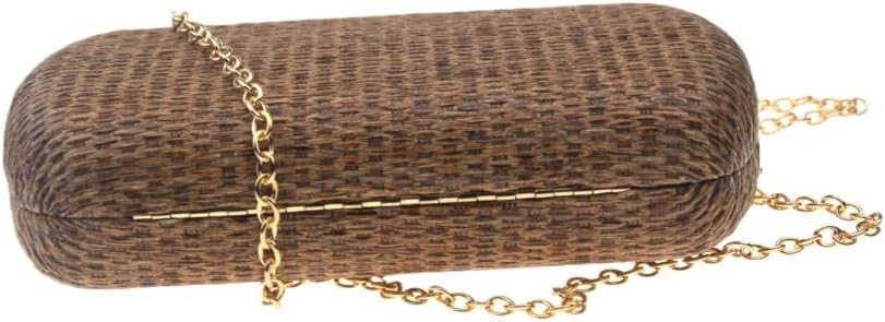 Womens Handwoven Straw Evening Handbags Summer Wallet Clutch Bag Crossbody Mobile Phone Bag Z250910