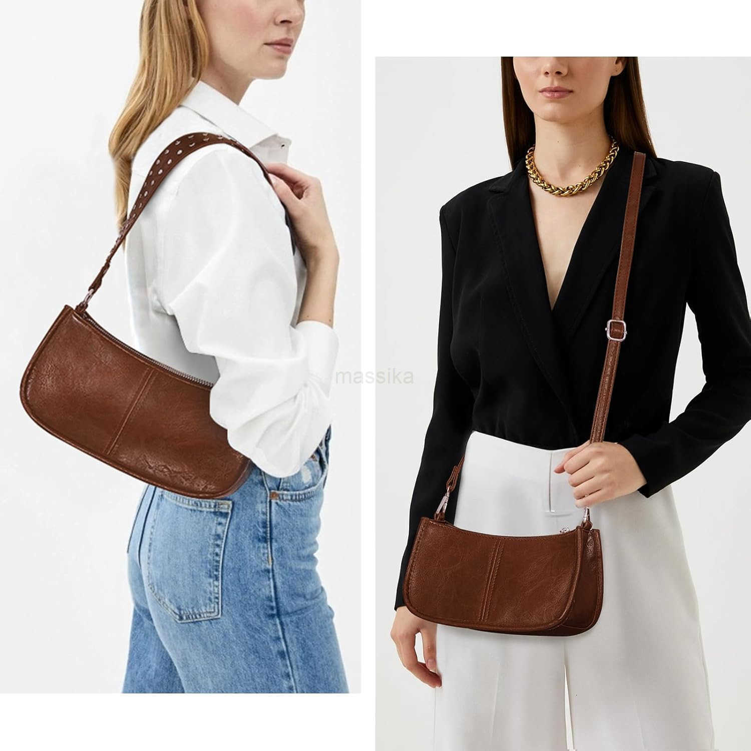 Shoulder Bags for Women Y2k Purse and Handbags Retro Studded Crossbody Bag Small Shoulder Purse Leather Hobo Handbag M250910