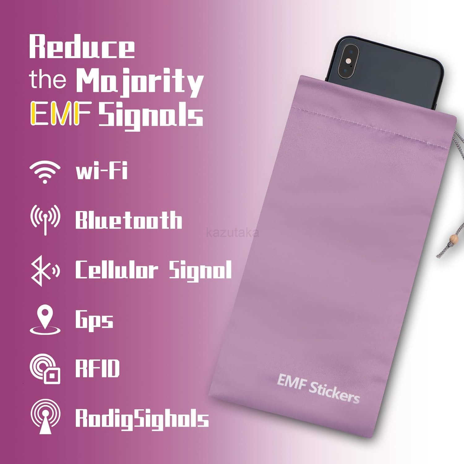 Shield Sleeve Blocker Protection for Cell Phone Smartphone Pouch Bag Signal Blocking Case for 5G RFID in Pocket Drawstring Closure Pink 1 Pcs Z250910
