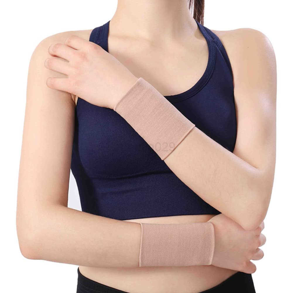 Wrist Compression Sleeve 4PCS Soft Wrist Support Brace Wrist Bands for Tendonitis Arthritis Sprains Pain Relief Elastic Carpal Tunnel Wraps Protector 