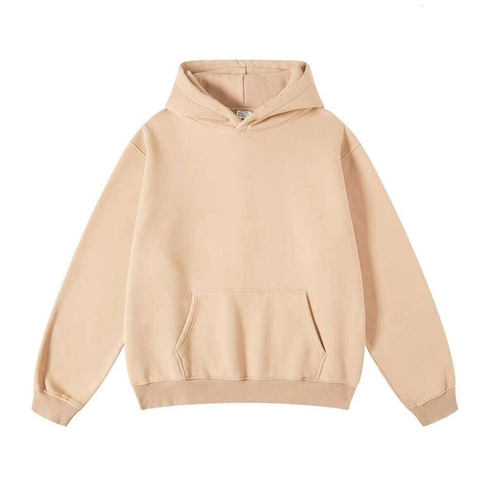 350 Gsm Streetwear Acid Wash Heavyweight Blank Oversized Strapless Hoodie