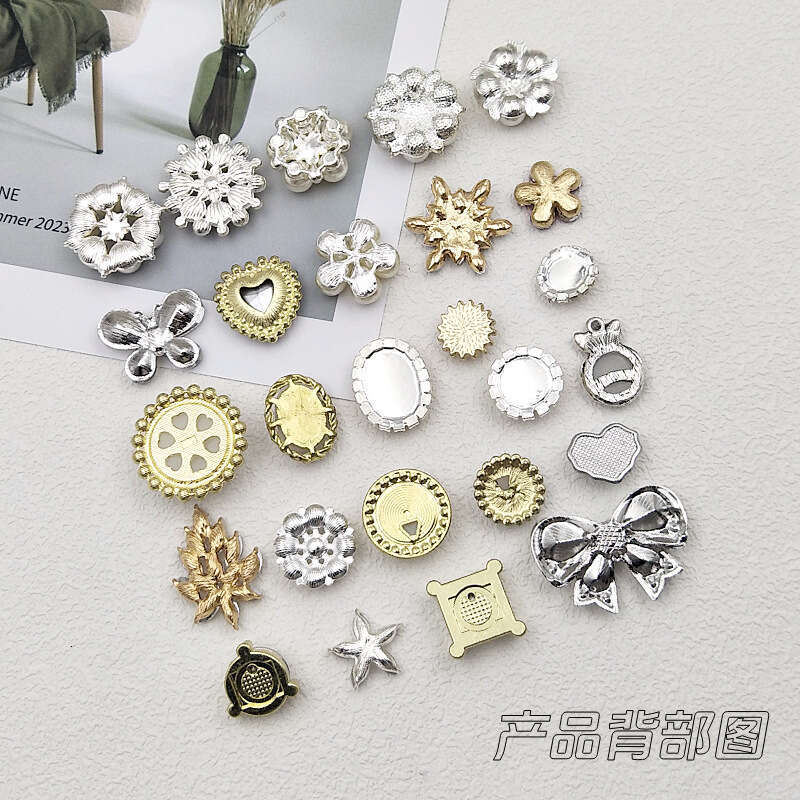 Lanjia- DIY Pearl Alloy Flower Plate Drill Buckle Butterfly Accessories Clothing Phone Case Materials High-End Jewelry D1b2b