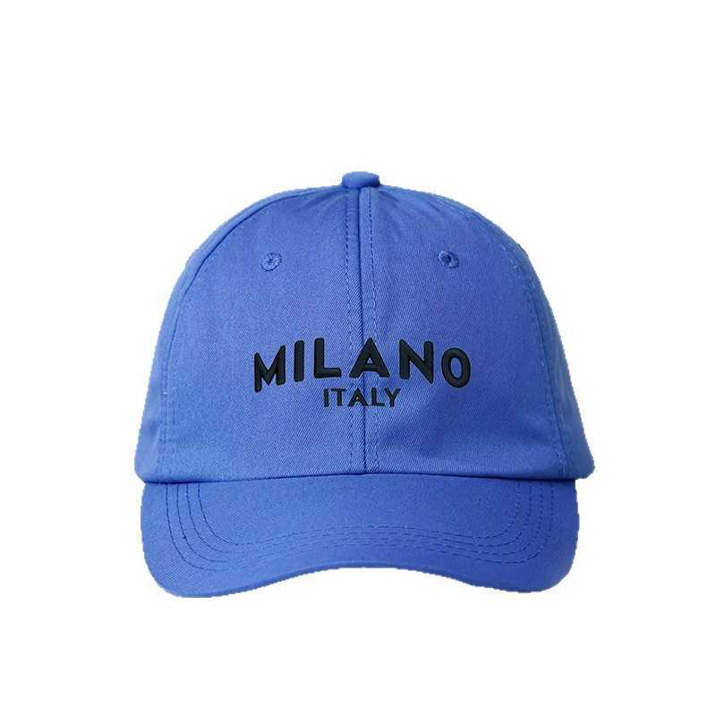 Embroidered MILANO baseball cap; adjustable sun protection hat for outdoor leisure L250910