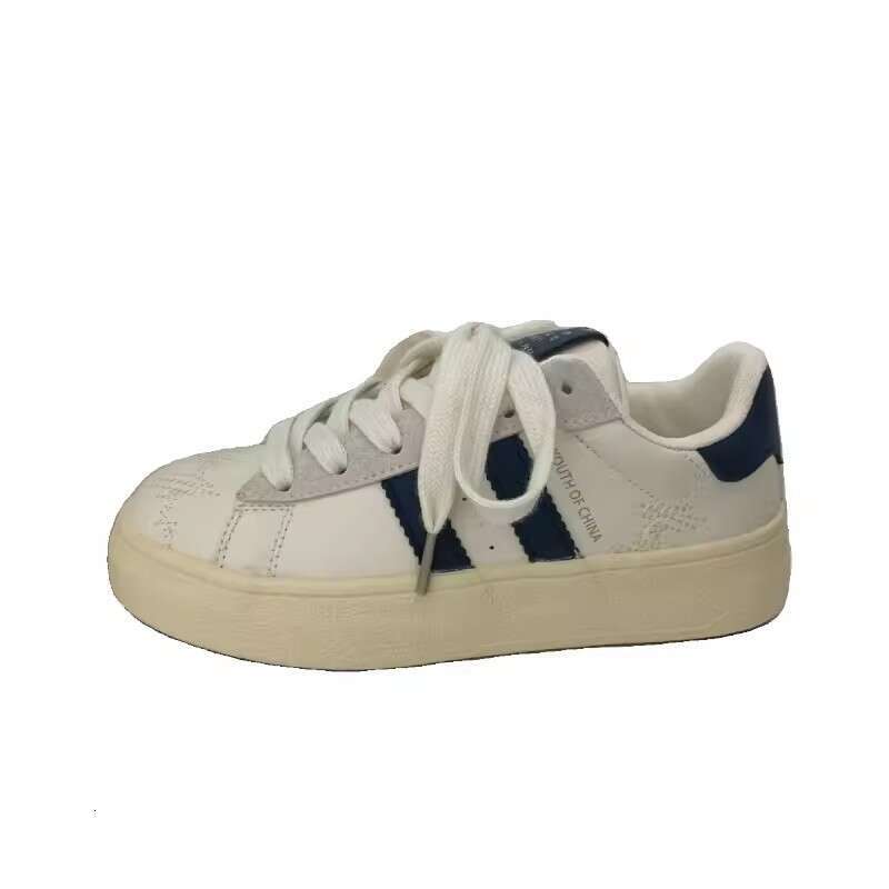 Women's Sneakers 2025 Spring New Niche Versatile Thick-Soled White Casual Sports Training Shoes