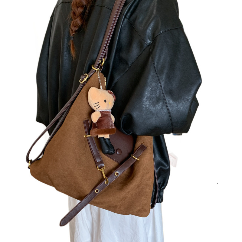 Free shipping designer Autumn Suede Large Capacity Tote Bag for Women New Simple Shoulder Bag New Women Bag Multifunctional Backpack
