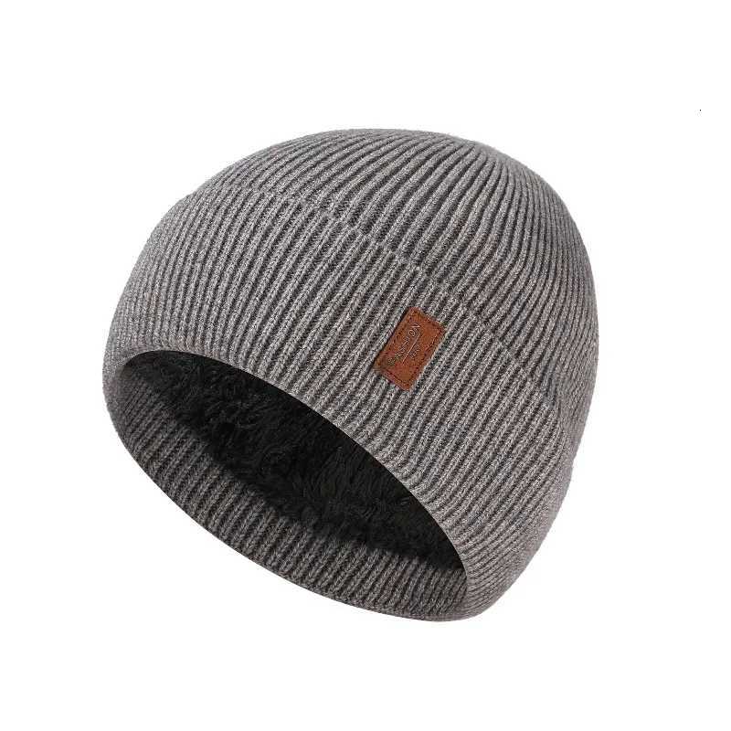 New Unisex Winter Hat Add Fece Warm Stylish Soft Beanie Hat For Men Wen Outdoor Thicken Ski Sports Knitted Hat G250910