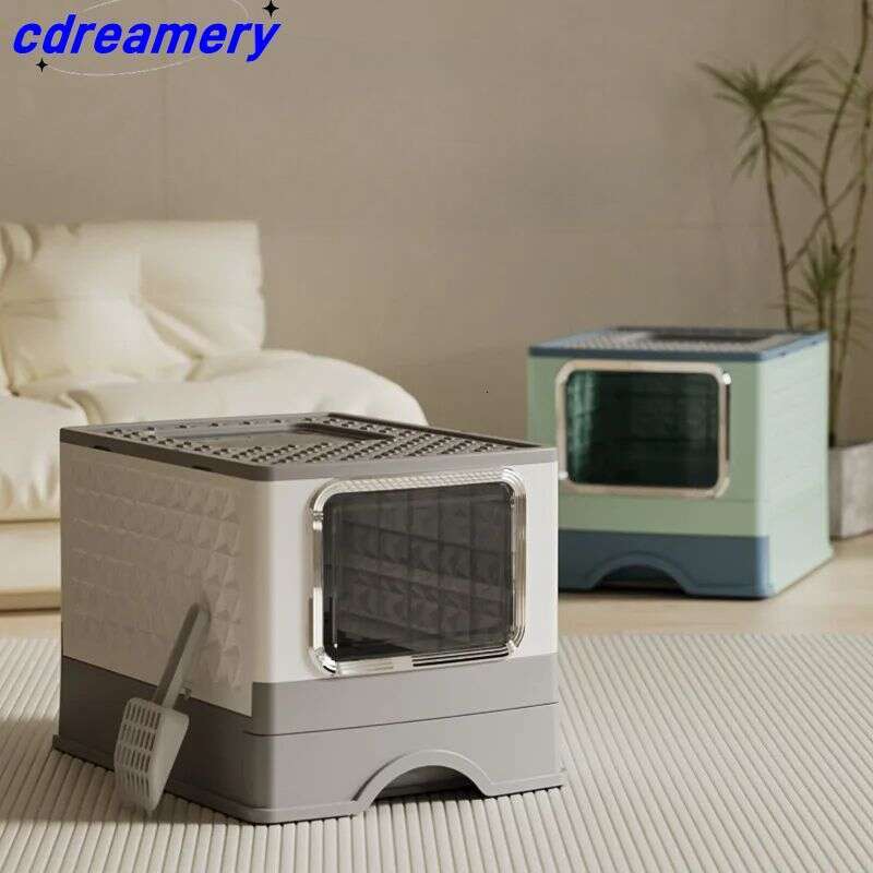 designer brand Litter Box Oversized Drawer Type Splash proof Fully Enclosed Cat Pet Supplies