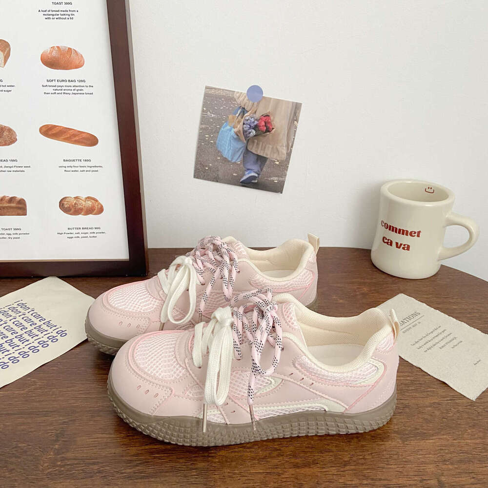 Mesh Breathable German Training for Women 2025 Summer New Super Popular Versatile Niche Casual Sports White Shoes