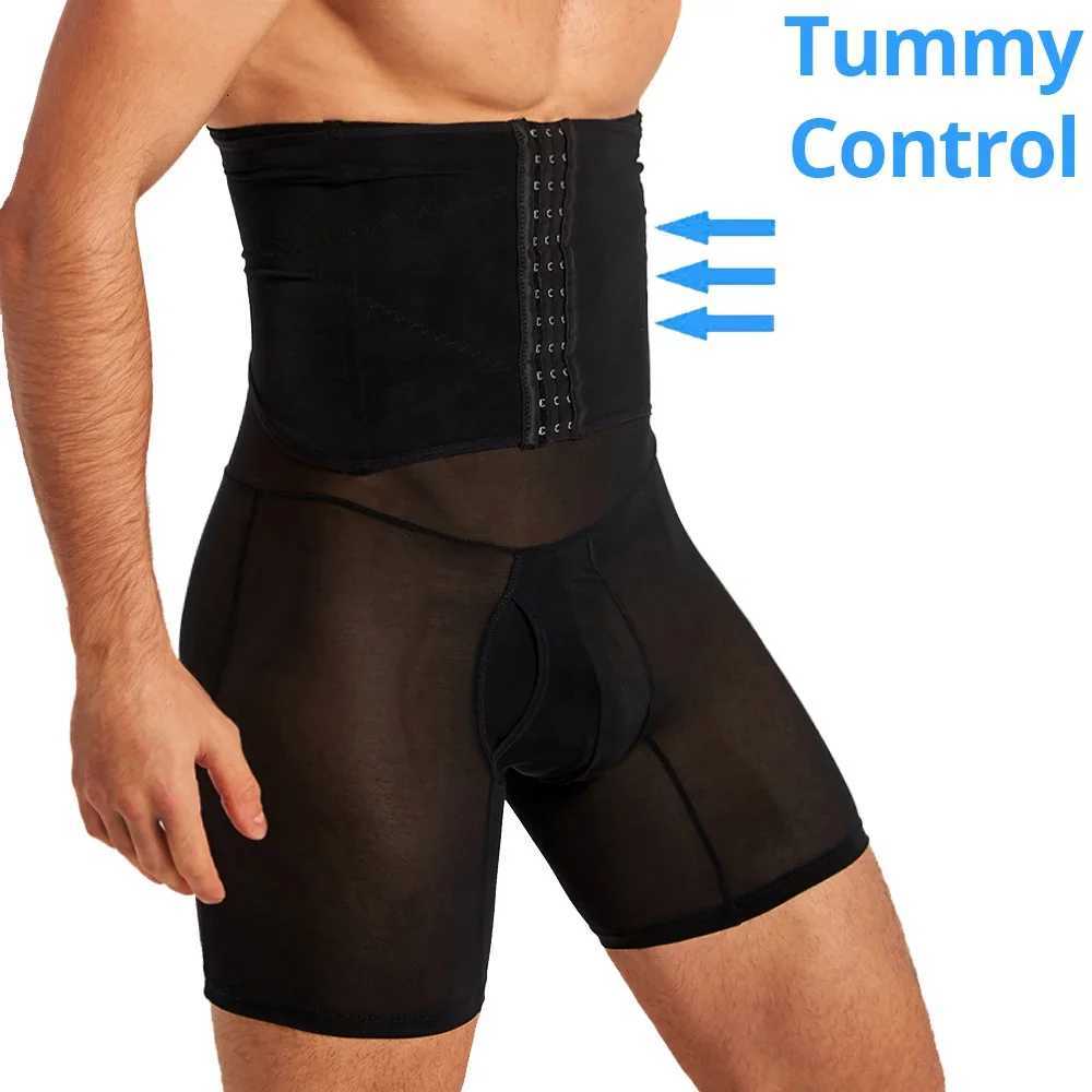 CXZD Mens Body Shaper Abdomen Reducer Slimming Shorts Waist Fat Burning Pants Male Shapewear Fitness Lings Thigh W250910