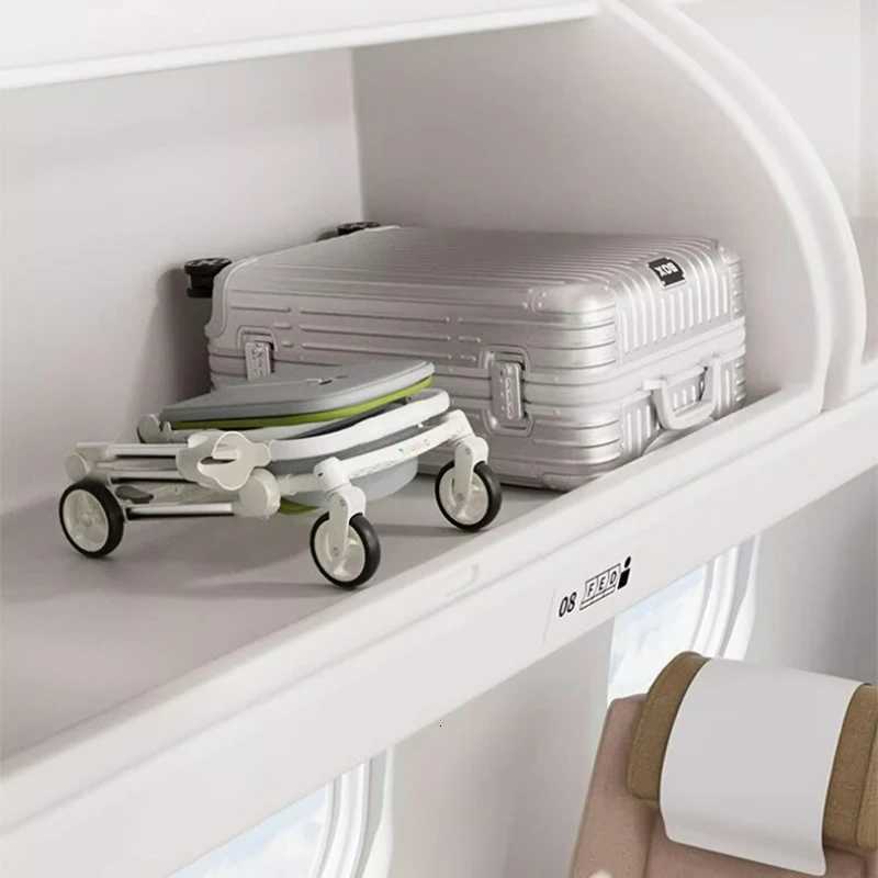 Foldable Four Wheels Cart Comfortable Portable Lightweight Baby Stroller Can Sit or Lie Down Aluminum alloy Childrens Cart W250910