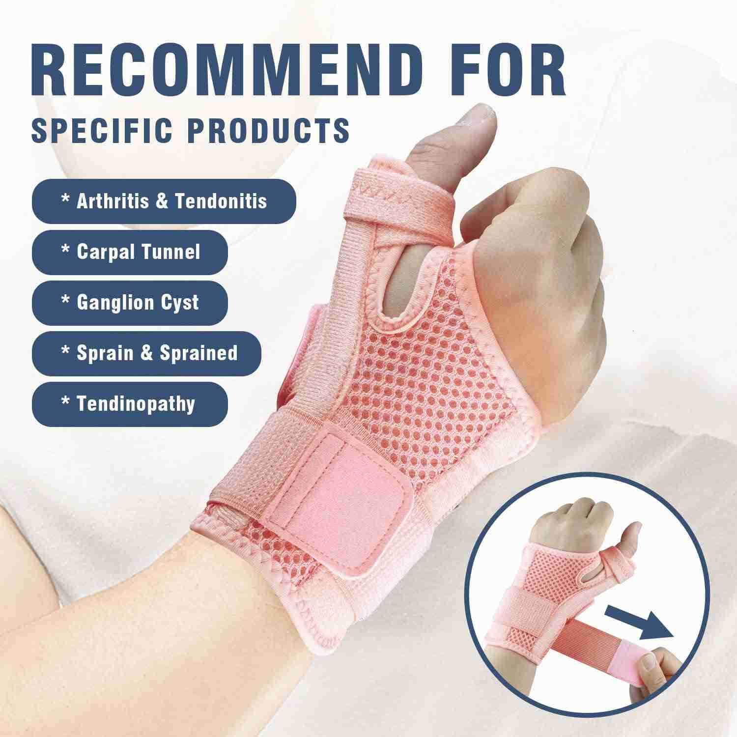 Brace Thumb Spica Splint for Right Hand or Left Hand for Arthritis Pain Support Trigger Thumb Splint and Stabilizer for Carpal Tunnel Pain Relief Tend