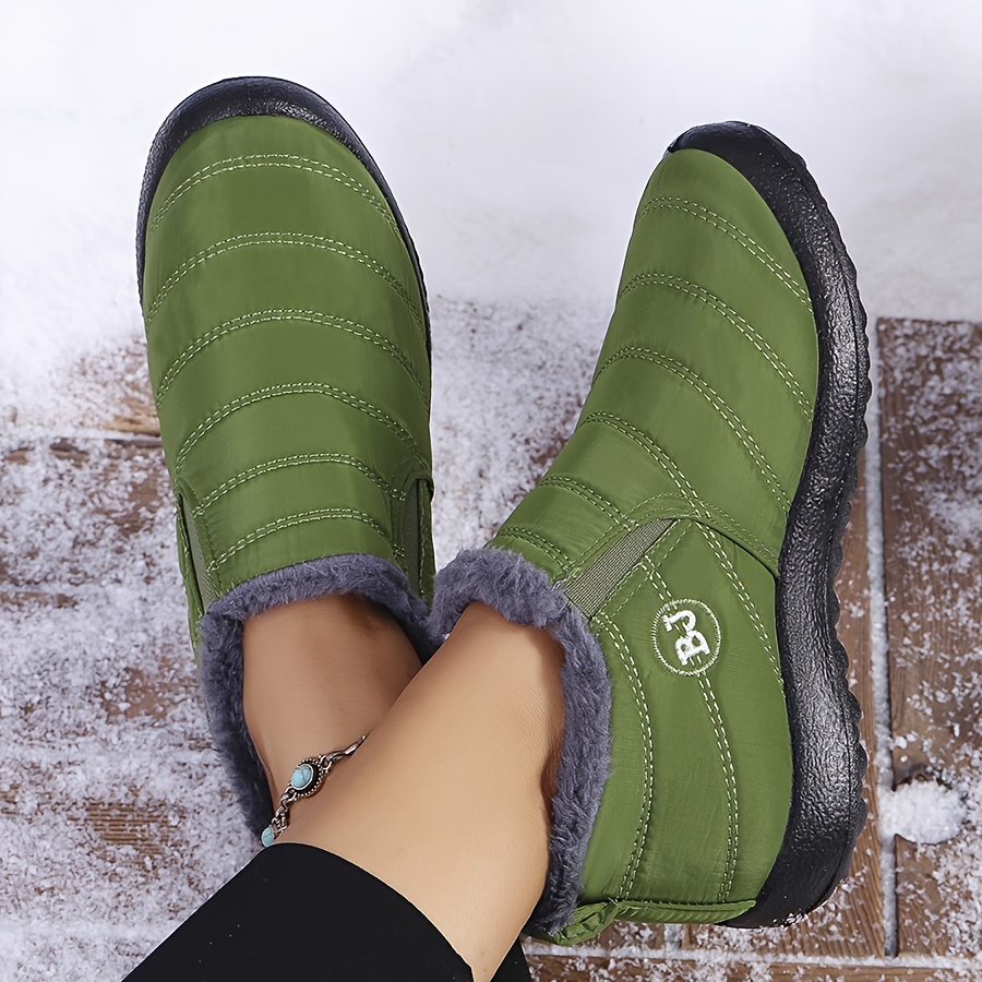 2025 free shipping autumn and winter new female designer thick soled snow boots, short tube height increasing cotton keep warm shoes