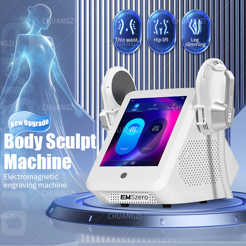 EMSzero HIEMT RF Electro Magnetic Stimulation Body Sculpting And Muscle Building Machine 2/4/5 Handles 6500W 200HZ 15Tesla Fat Loss Slimming Beauty Ma