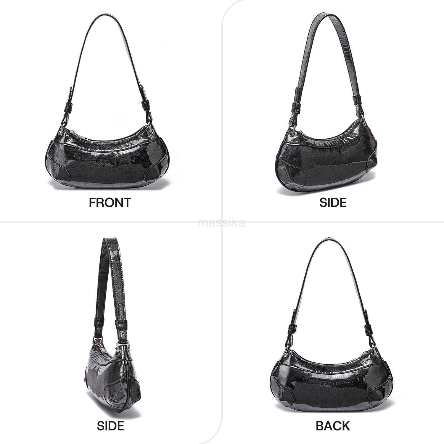 Small Shoulder Bag TPU Leather Y2K Purse for Women M250909