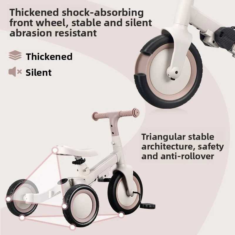 Childrens Tricycle Bicycle Multifunction Trolley Baby Balance Car Scooter Threeinone Baby Stroller W250910