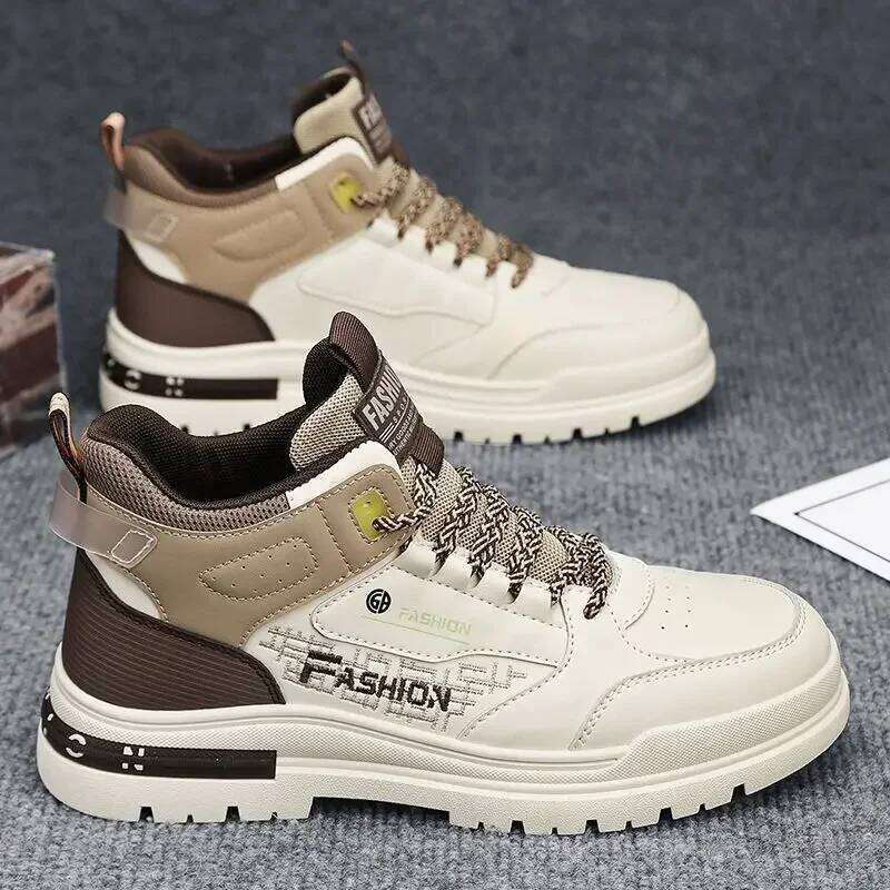 New Luxury Men's Sneakers Fashion Color blocked Thick soled Wear resistant and Breathable Running Shoes Zapatos para hombres