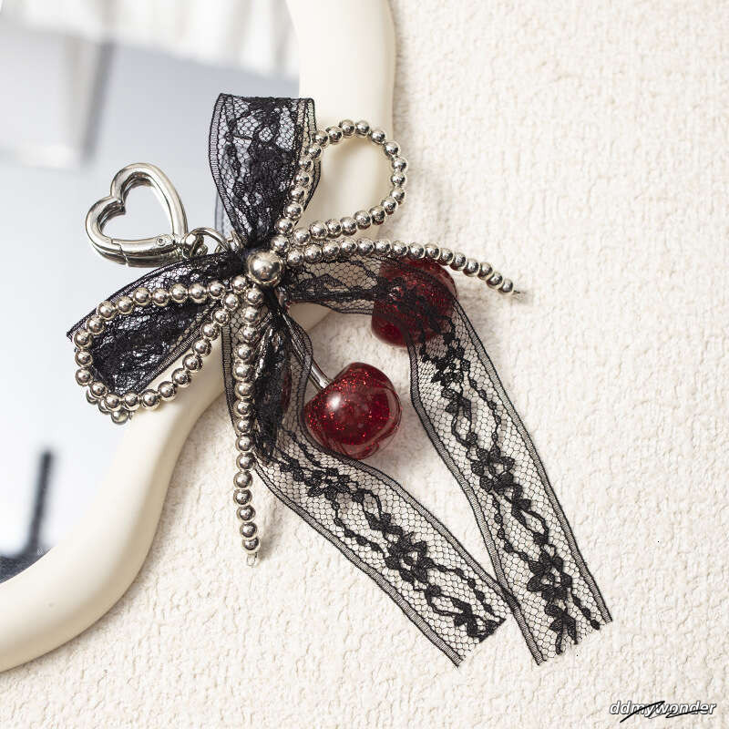 Pink High-End Exquisite Internet Celebrity Keychain Pendant Cherry Red Charm Bag New Style Decoration ddmywonder ddmywonder