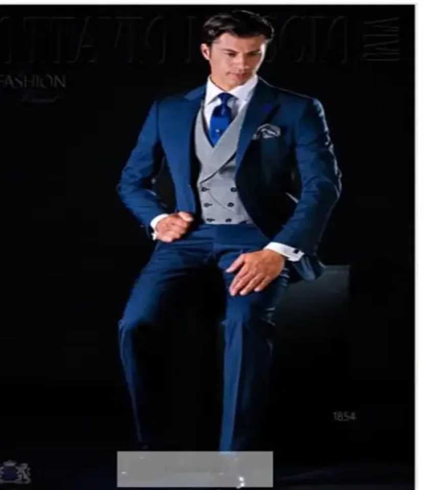 3 Piece Men Suits for Wedding Tuxedo Notched Lapel Custom Male Jacket with Pants Vest New Fashion Clothes W250910