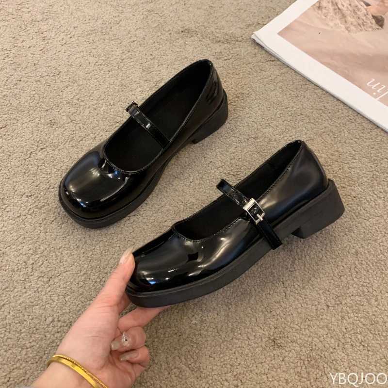 New Mary Jane Womens Shoes French shallow mouth low heel shoe Fashion elegant leather pumps Ladies Casual comfortable shoes W250910