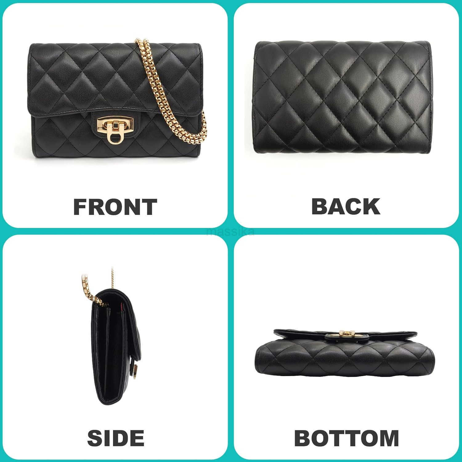 Small Black Clutch Purses for Women with Quilted Designs Womens Trendy Quilted Crossbody Bags Stylish Shoulder Handbags M250910