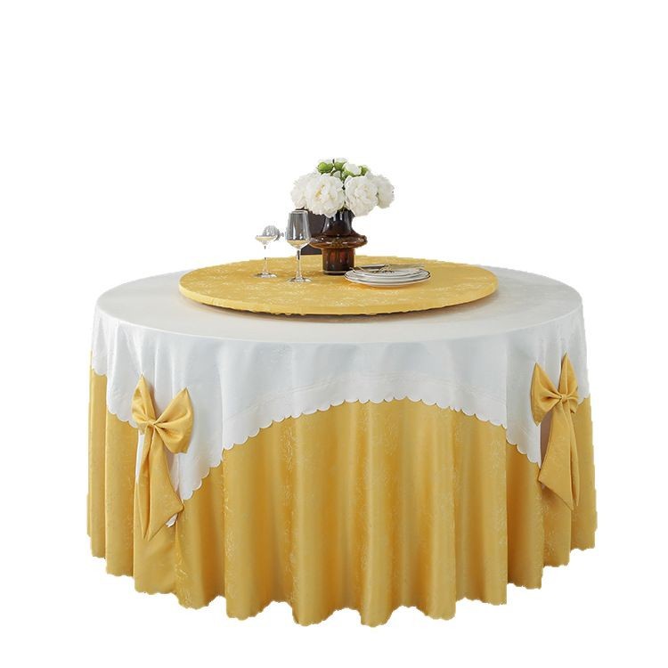 Bowknot hotel tablecloth round tablecloth tablecloth restaurant tablecloth event tablecloth tablecloth art TSJA01