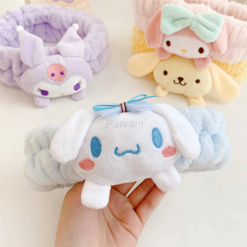 Sanrio Cute Sanrio My Melody Kawaii Headband with Cinnamoroll & Kuromi Design - Soft Non-Slip Elastic for Girls