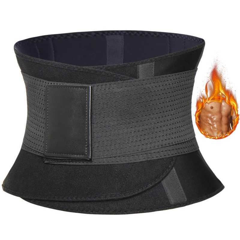 Mens Waist Neoprene Tummy Control Compression Slimming Workout Sweat Belt and Lumbar Support Body Shaper W250910