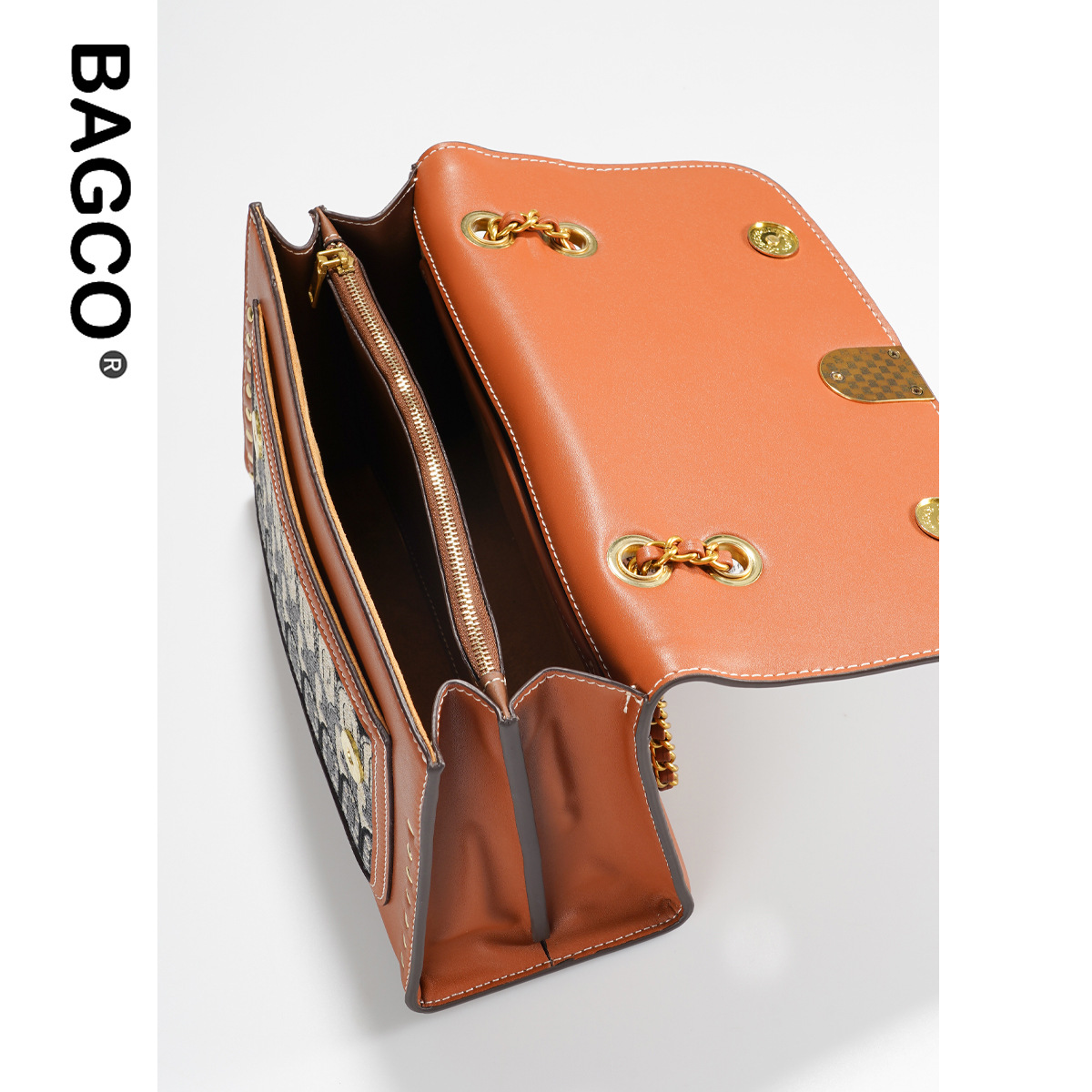 G-shaped jacquard fabric crossbody shoulder bag2025