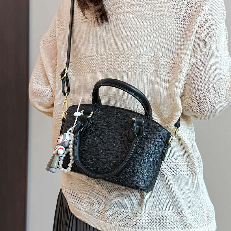 2025 New Women's Handbag Printed High-Quality Texture Tote Commuting Versatile Korean Style Single Shoulder Crossbody Bag