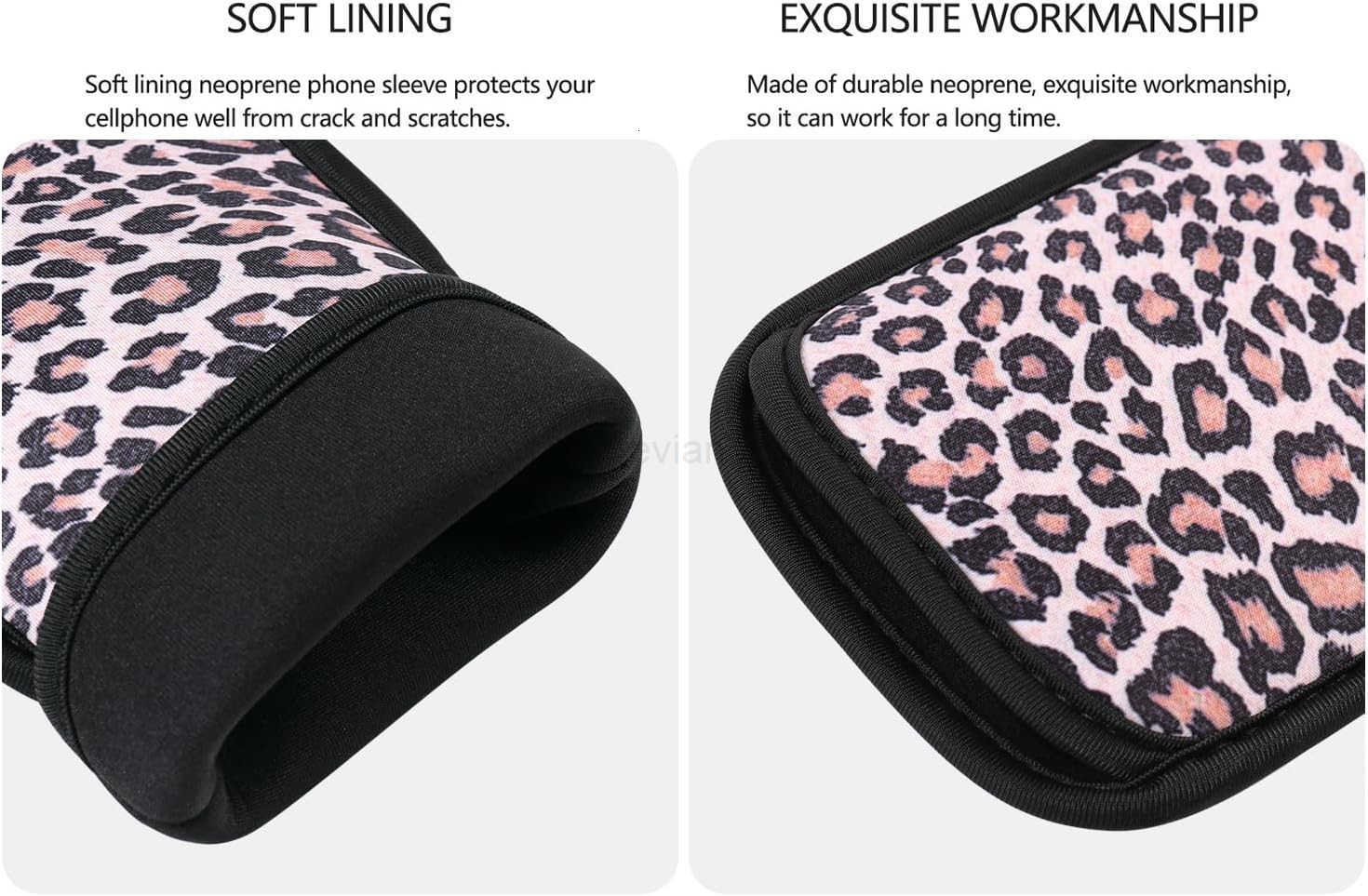 2 PCs Neoprene Cell Phone Sleeve Phone Pouch Compatible for 16 Pro Max 16 Plus Galaxy S25 Ultra S25 S24 FE A16 A35 A55 Pixel 9 Pro XL OnePlus 13 13R L