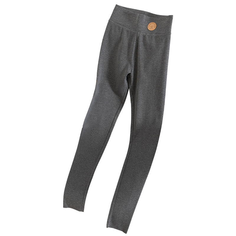 Women's Winter Leggings Thermal Velvet Cotton Slimming Tights with Fleece Pant Black Stretch Gray Thick Warm Leggings for Women
