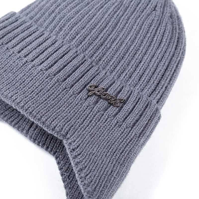 Hot Sale Ear Protection Winter Hats Stylish Soft Beanie Hat For Men Women Classic Knit Earfl Hat Warm C With EarsXJ250910