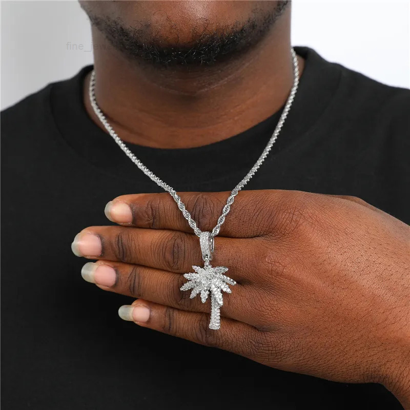 Customizable Hiphop Bling Jewelry Iced Out Silver Gold and Brass Plated Princess Cut Cubic Moissanite Pendant for Gift