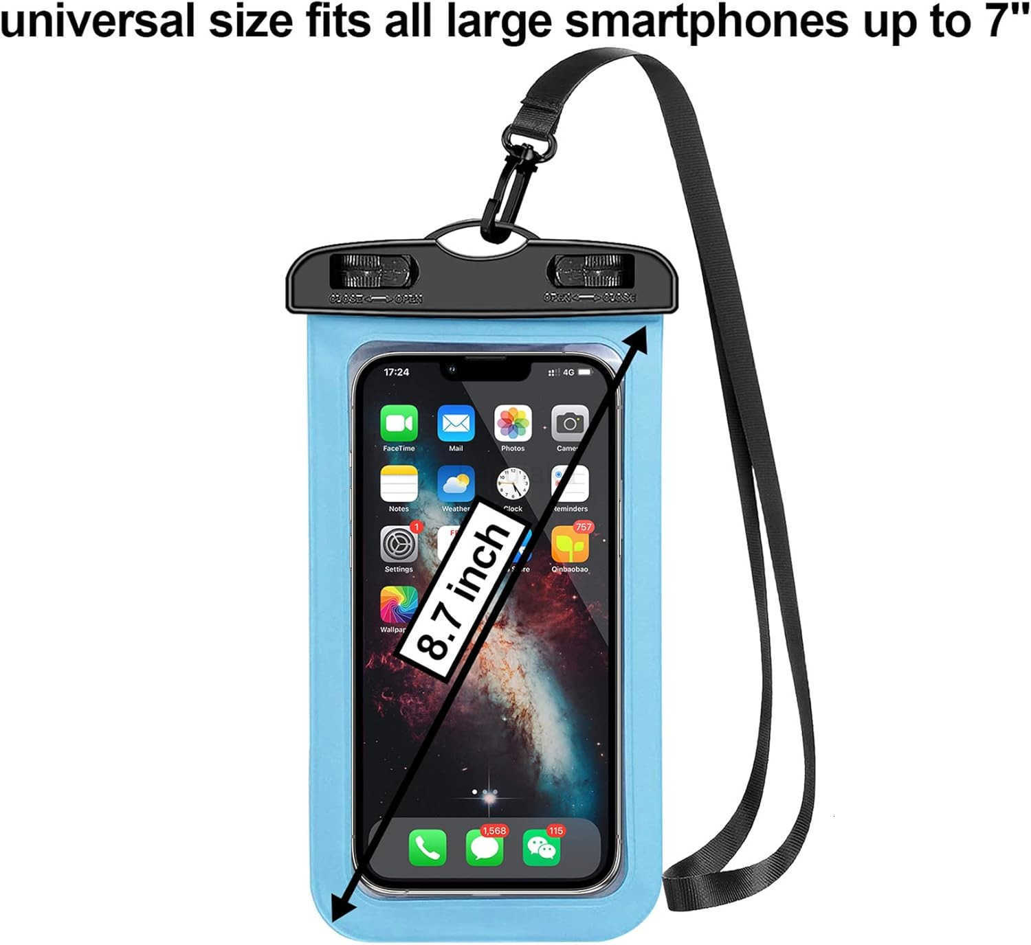 5 Pack Universal Waterproof Phone Pouch Large Phone Dry Bag Waterproof Case for Phone Z250910