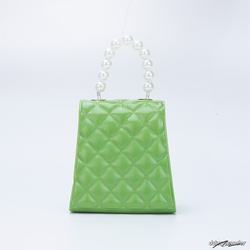 Lanjia- Style Dia Mesh Dinner Mini Handbag Free Shipping Designer PVC Pearl Jelly Fashionable Stain Resistant Easy To Wash Shoulder Crossbody Bag E8de