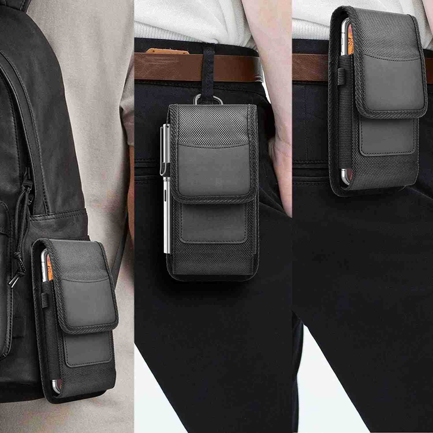 Phone Holster for Phone Nylon Cell Phone Belt Clip Holster Carrying Pou Z250910
