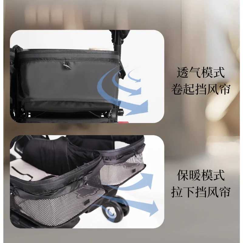 2025 New Twin Baby Stroller Can Sit Lie Foldable Stroller Lightweight High View Stroller W250910