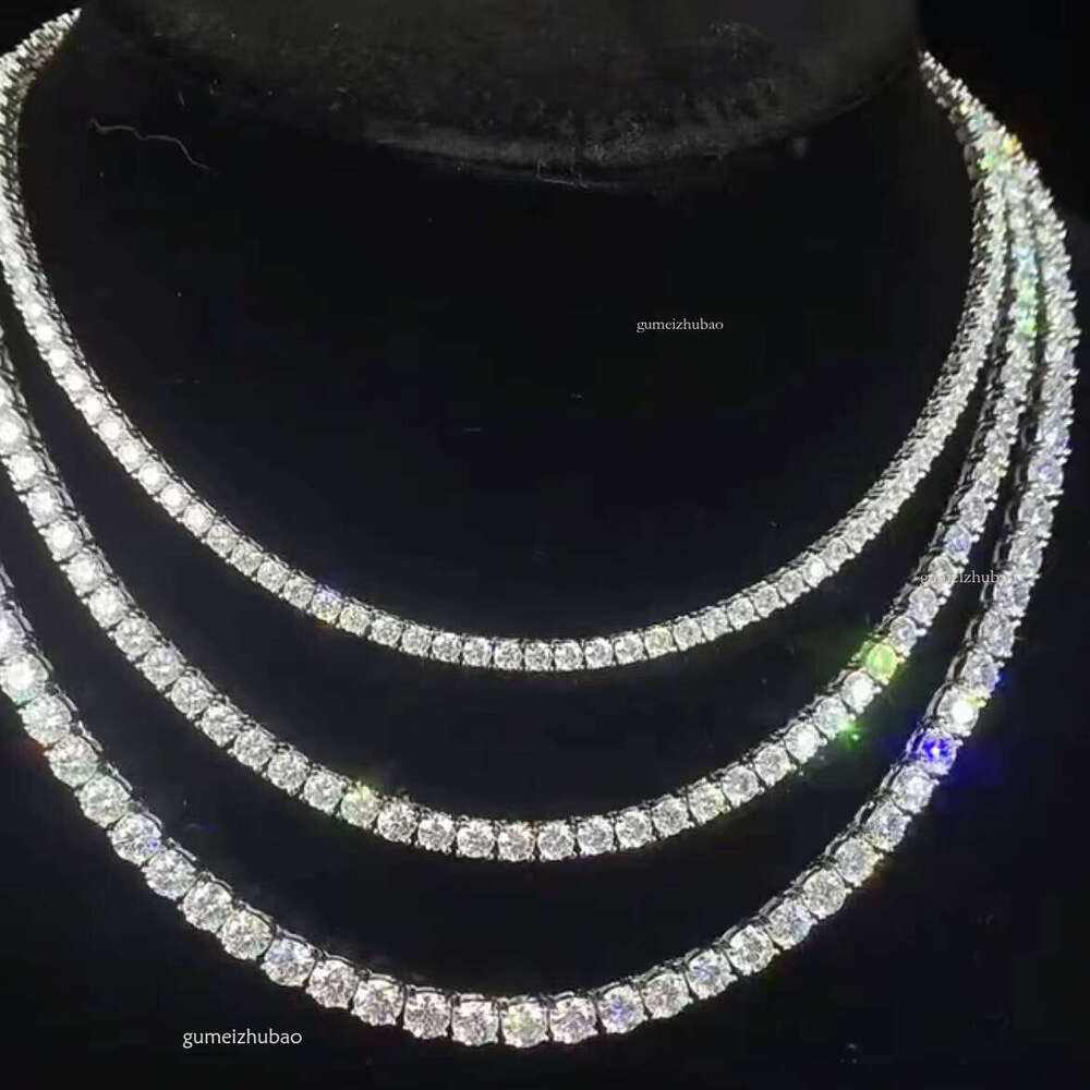 Tennis Necklace Men Wedding Chain Gifts Party Designer Style Lab Jewelry