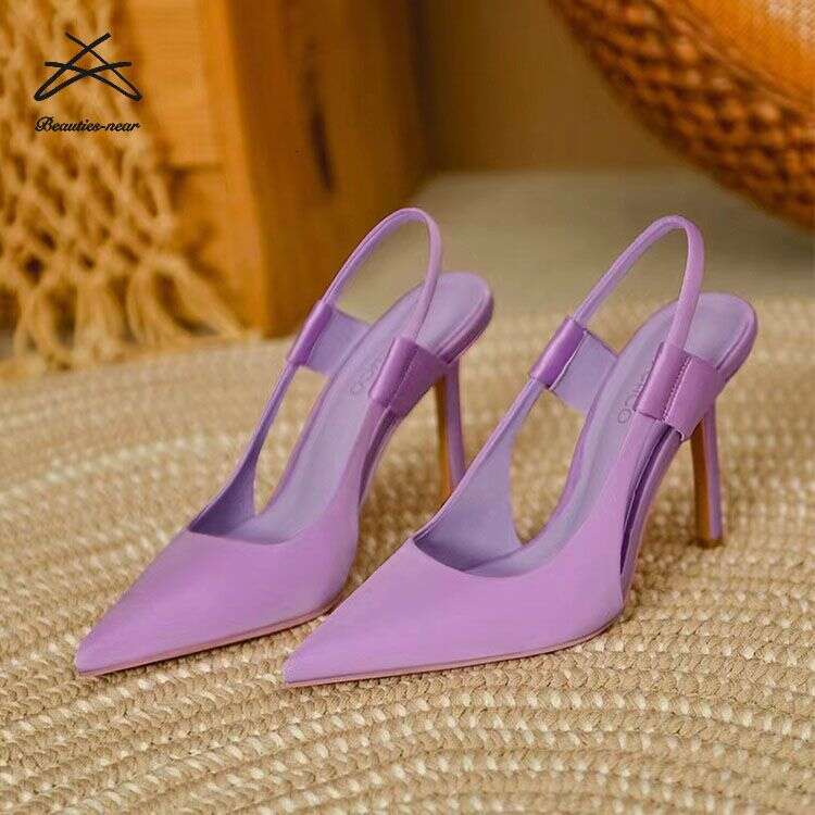 2025 Fashion Slip On Slingback Thin Heels Ladies High Heel Sandals Women Pumps Sandal Shoes