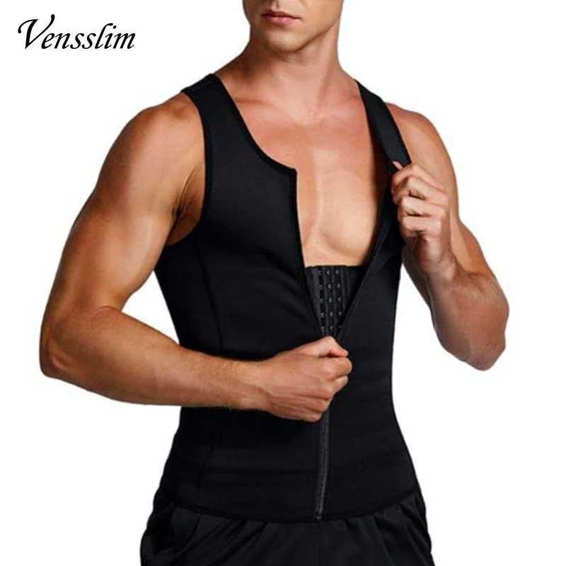 Mens Slimming Modeling Strap Belt Compression Corset Vest Body Shaper Shapewear Threebreasted Waist Fat Burner Tops W250910