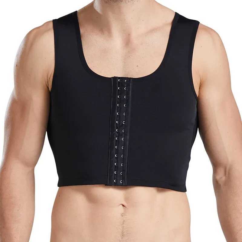 Men Gynecomastia Shaper Vest Abdomen Slimming Chest Control Shapewear Short Compression Shirts Corset Tops Workout Undershirt W250910